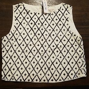 Rebecca Taylor Lurex Twist Top